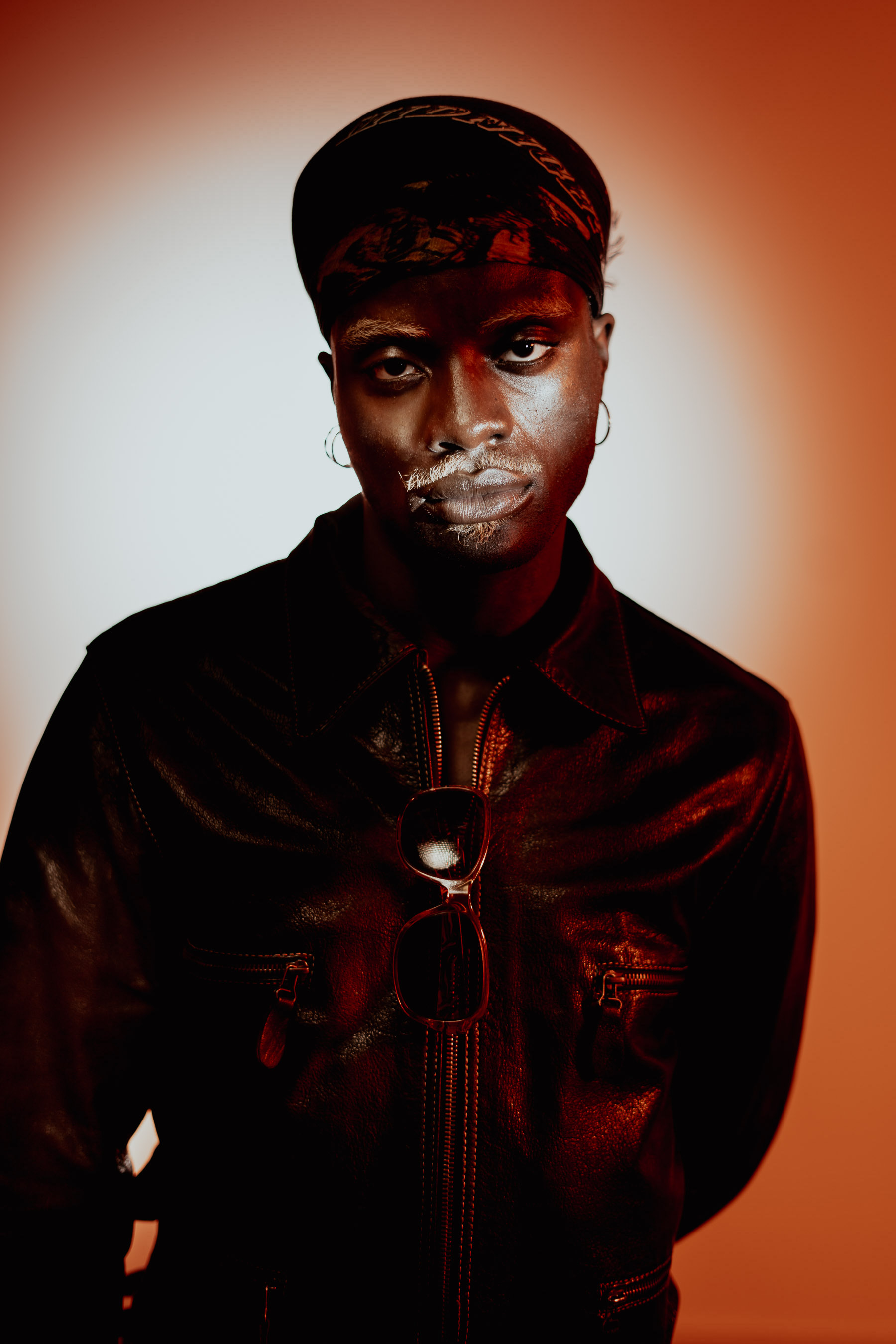 Red artist portrait
